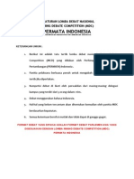 Peraturan Lomba Debat Nasional Mining Debat Competition PDF