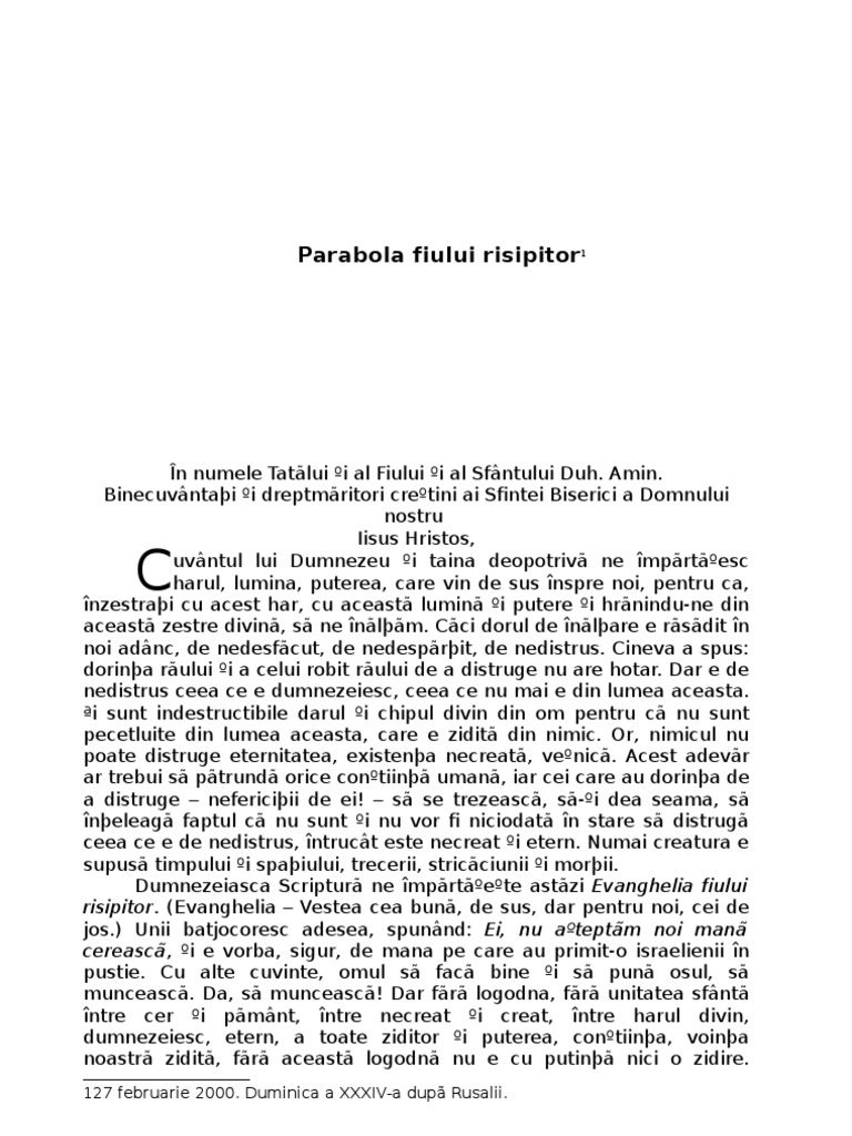 Fiul Risipitor | PDF