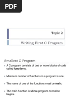 02 Writing First C Program