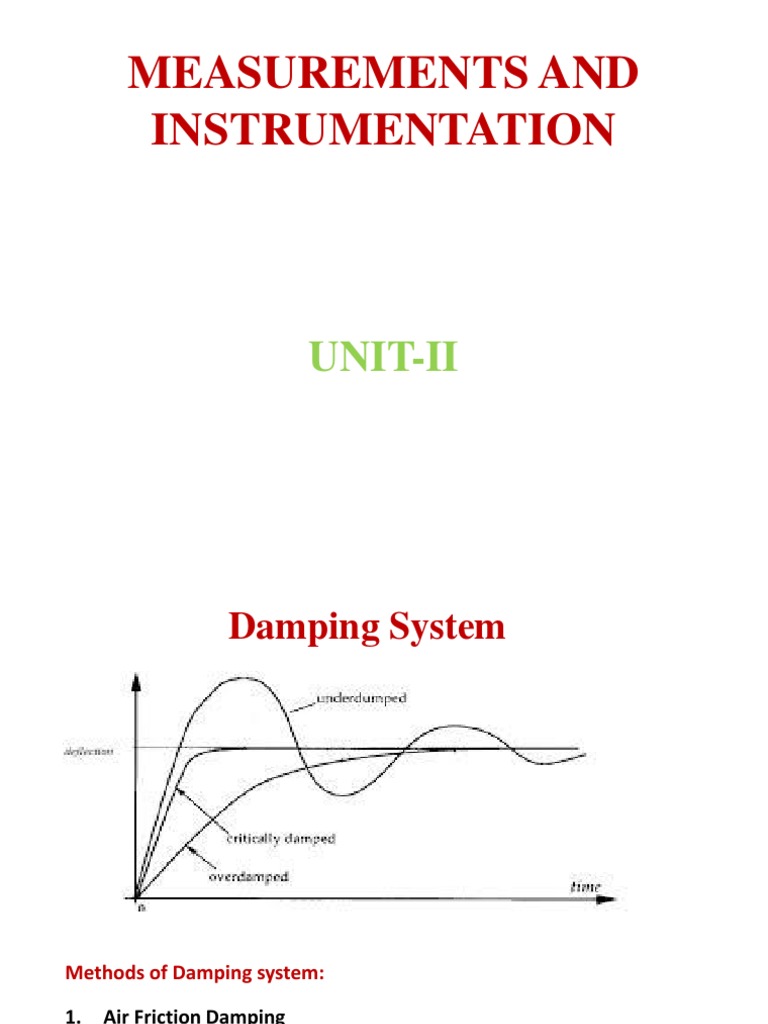 Measurements and Instrumentation: Unit-Ii | PDF | Electric Current ...