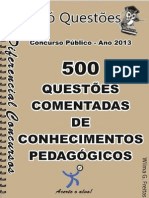 1758_CONHECIMENTOS PEDAGÓGICOS- 500 questões comentadas