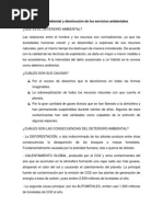 5.2.3. Deterioro ambiental y disminución de los servicios ambientales