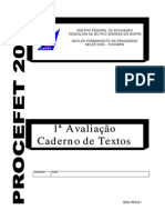 Procefet 2006 - Caderno Textos - 1â Avaliacao