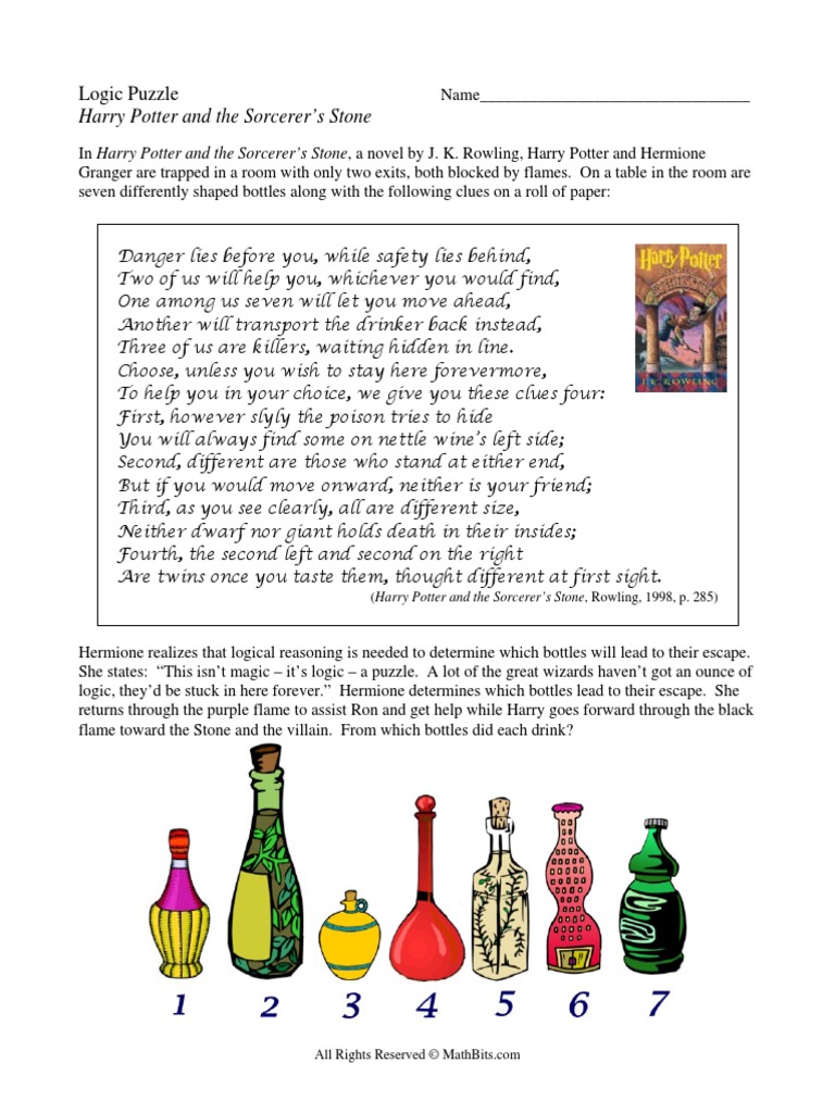 Harry Potter Logic Puzzle | PDF