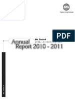 Annual Report - BPL LTD - FY - 2010-11