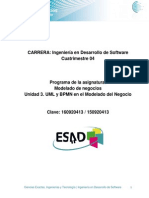 Unidad 3. UML y BPMN en El Modelado Del Negocio