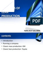 Elements of Lean Production