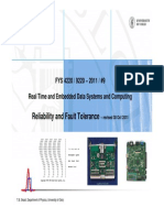 2011-9 Reliability and Fault Tolerance