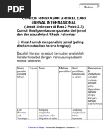 Contoh Ringkasan Artikel Dari Jurnal Internasional