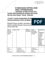 Contoh Ringkasan Artikel Dari Jurnal Internasional