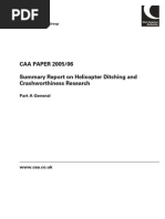 Summary Report On Helicopter Ditching and Crashworthiness Research