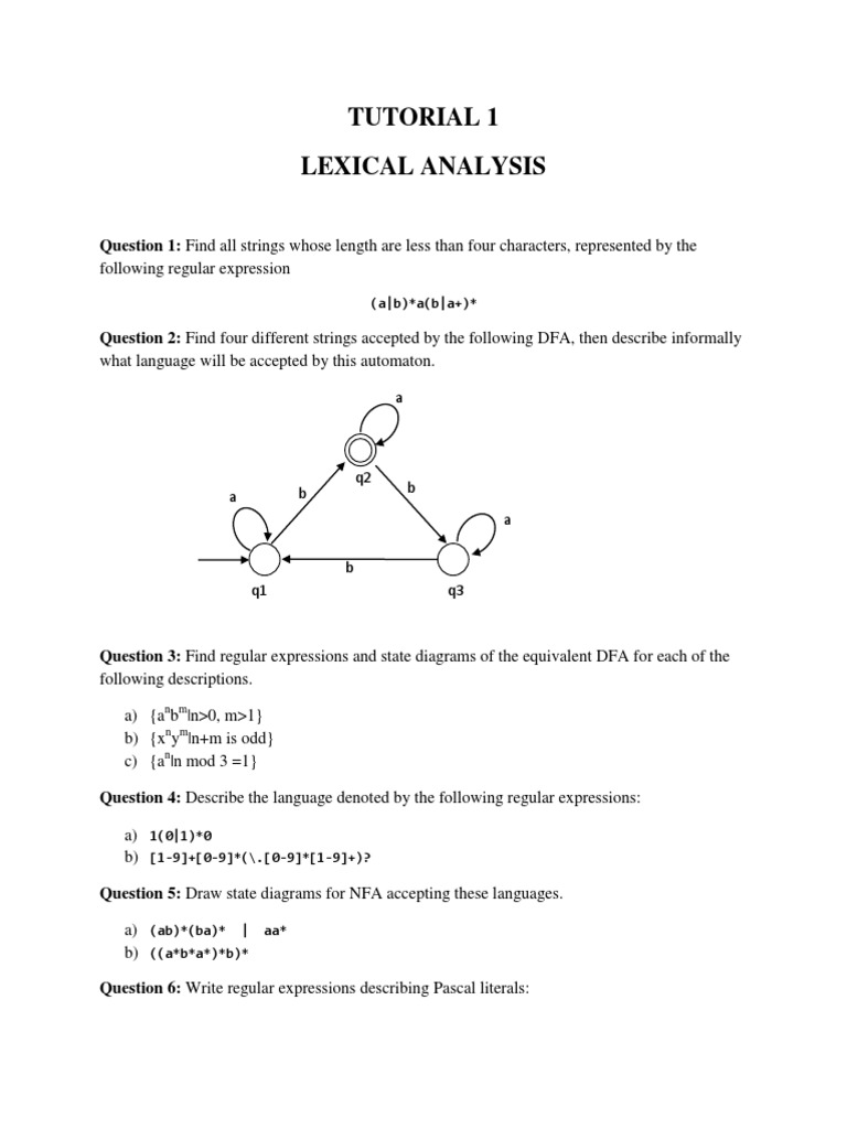 Tut 1 | PDF