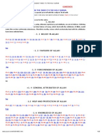 Subject Index To The Holy Quran