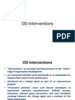 Organisational Development Intervention