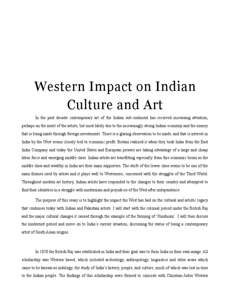 Westernization in Indian Culture | PDF | Indian Religions | Traditions