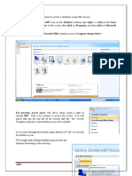 Program#1: Explain The Steps To Create A Database Using Ms-Access