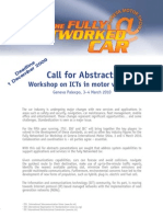 Call for Abstracts - Fully Networked Car 2010