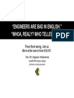 "Engineers Are Bad in English." "Whoa, Realy? Who Telled You?"