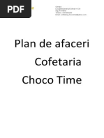 Plan de Afaceri Cofetaria Choco Time