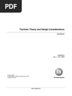 Thyristor Theory and Design Considerations