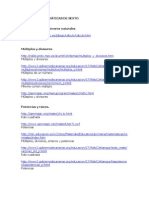 Webs para Matemáticas de Sexto PDF