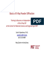 Basics of X-Ray Powder Diffraction