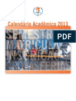 Calendário Acadêmico 2013 Uerj