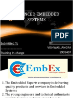 Advanced Embedded Systems: BY: - Vishwas Jangra 5909407 Submitted To . Training In-Charge