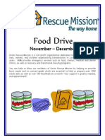 Union Rescue Mission Hygiene and Food Drive