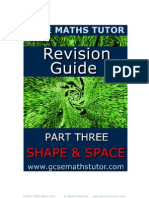 Free Ebook 'Revision Guide Part Three - Shape & Space' From GCSE Maths Tutor