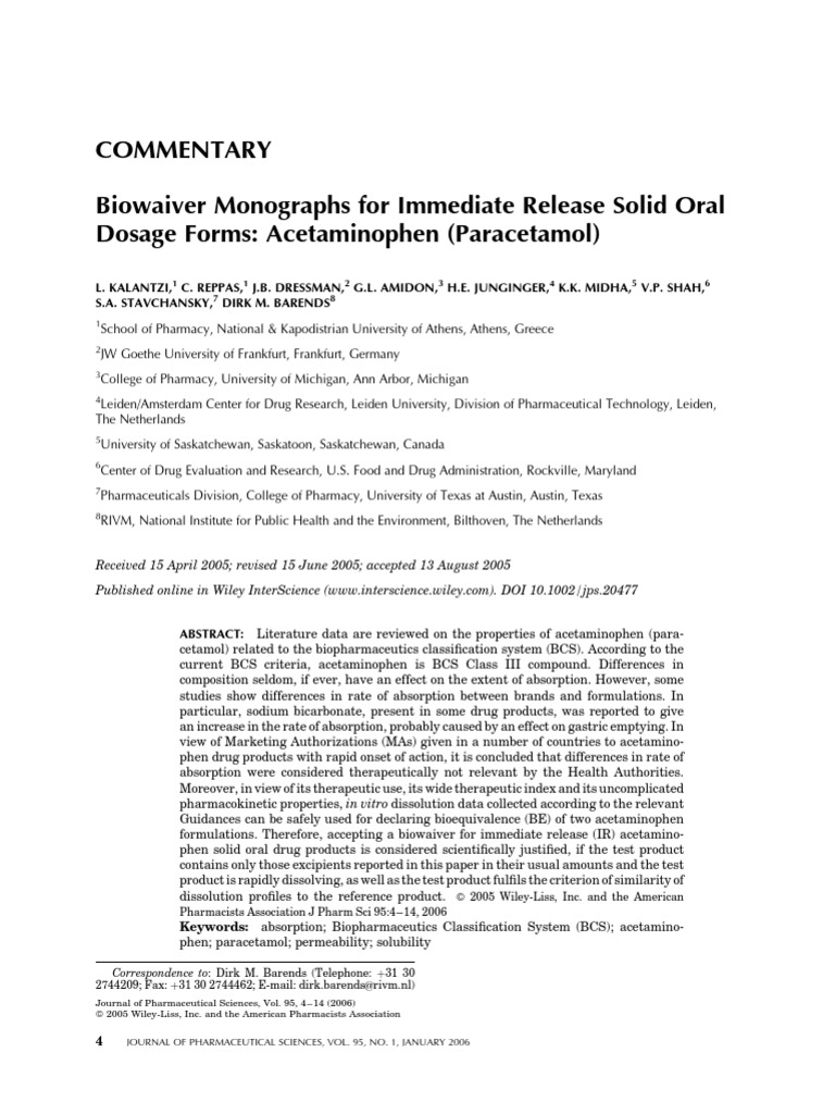 Acetaminophen PDF Tablet (Pharmacy) Pharmaceutical Formulation