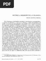 Retorica Hermeneutica e Filosofia