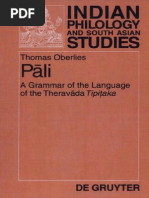 Oberlies Thomas Pali 408p | PDF | Pali | Linguistics
