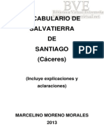 Vocabulario de Salvatierra de Santiago (Cáceres)