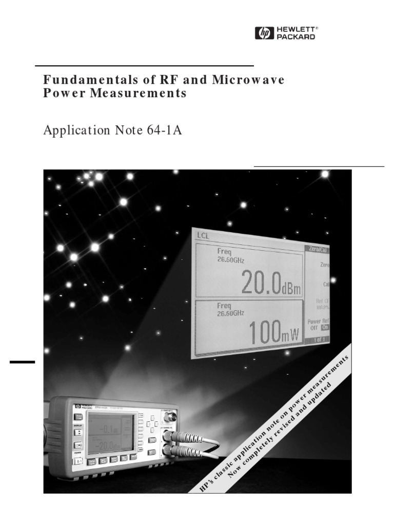 An 641A Fundamentals of RF and Microwave Power Measurements PDF