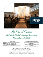 Saint Rita Parish Bulletin 11/17/2013