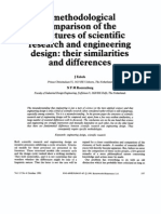 A Methodological Comparison of The Structures of Scientific Research and Engineering Design Their Similarities and Differences