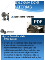 Aço e Ferro Fundido - Tecnologia dos Materiais