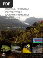 Reserva Forestal Protectora Bosque Oriental Bogota Inventario Fauna