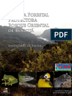 Reserva Forestal Protectora Bosque Oriental Bogota Inventario Fauna