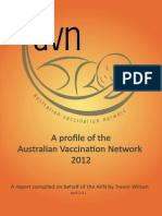 A Profile of The Australian Vaccination Network, 2012