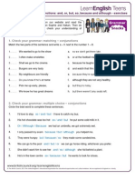 Gs Conjunctions - Exercises 1