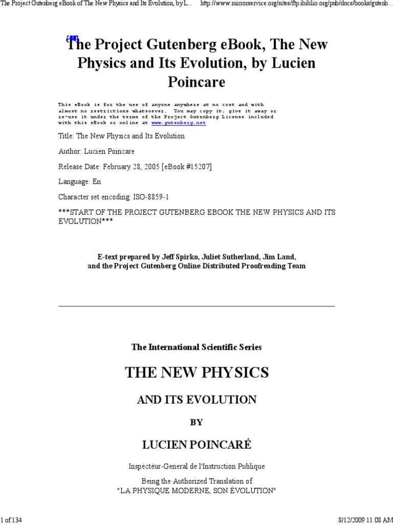 Physics and Its Evolution | PDF | Luminiferous Aether | Electron