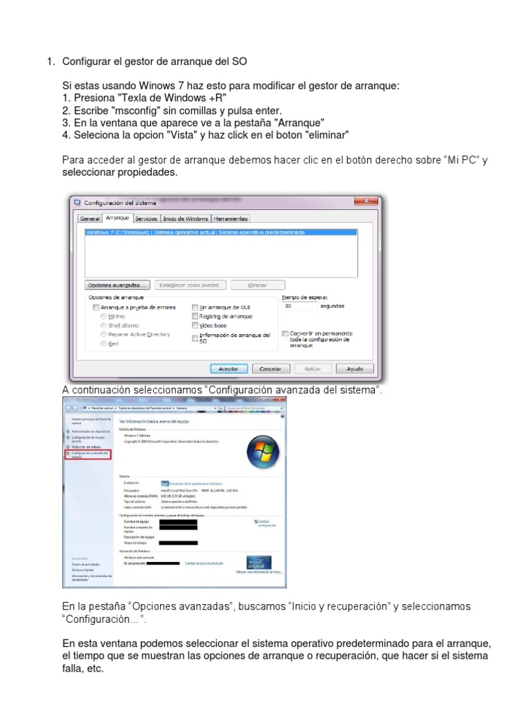 Arranque y Parada | PDF | Archivo de computadora | Microsoft Windows