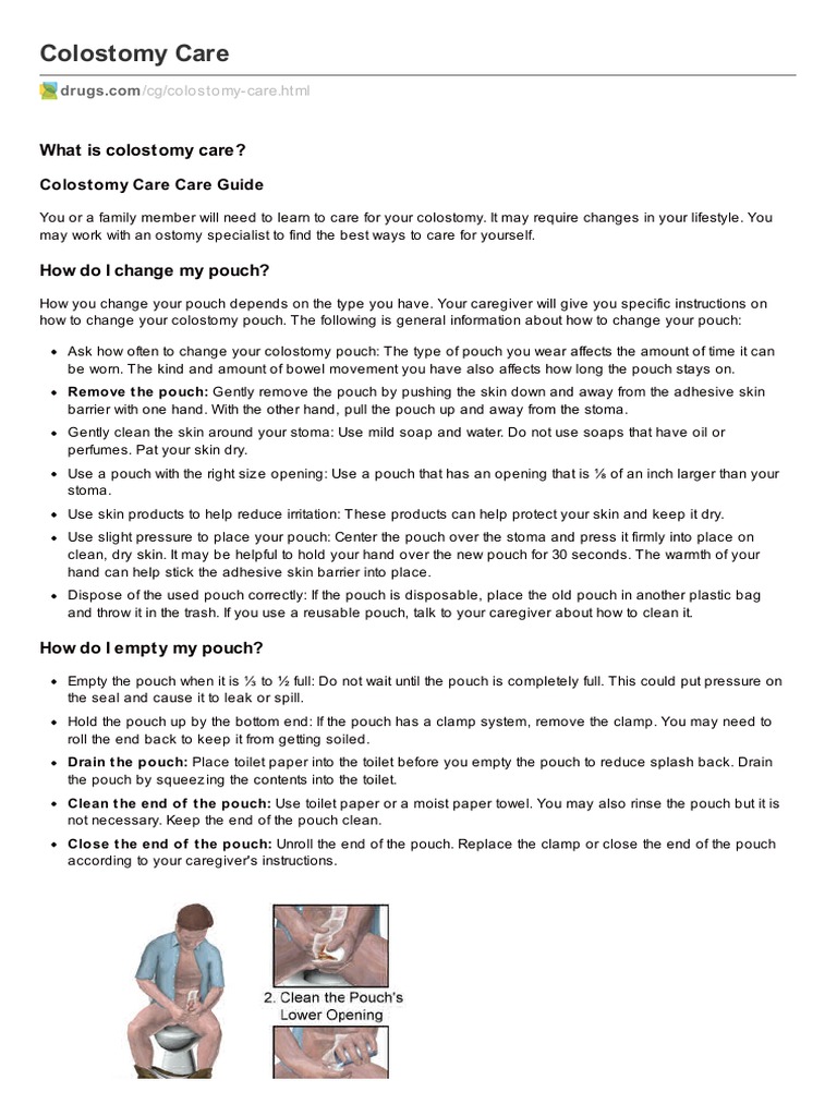 Colostomy Care: Essential Instructions | PDF