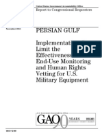 PERSIAN GULF Implementation Gaps Limit the Effectiveness of End-Use Monitoring and Human Rights Vetting for U.s-copy