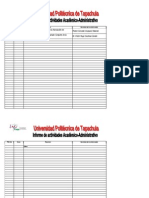 Informe de Actividades Academico-Administrativos