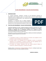 Plan Interno de Seguridad y Salud Ocupacional11111