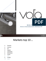 VOLA's International Sales, Marketing & HR Director's Report