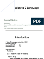 Introduction to C Language 